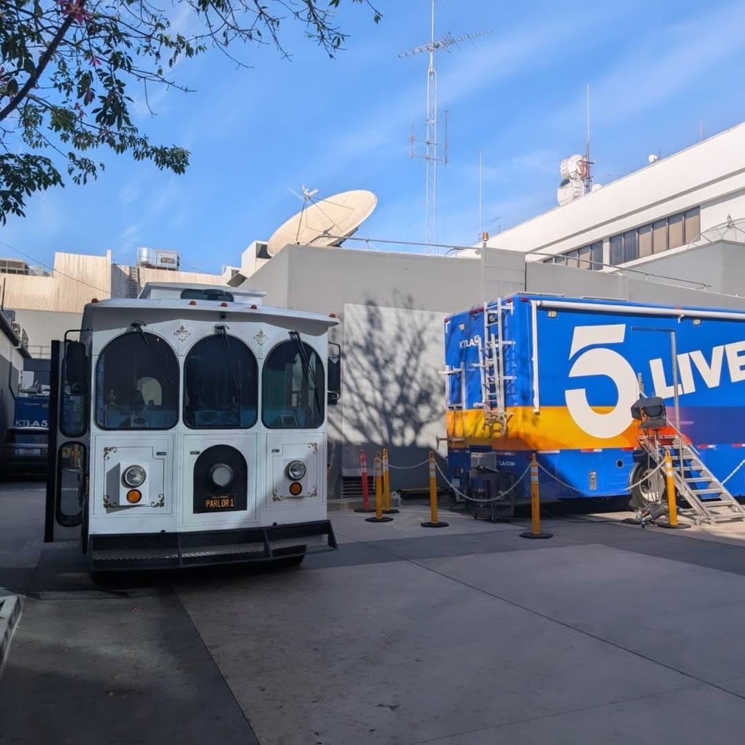 The Parlor Car trolley at the KTLA 5 studios